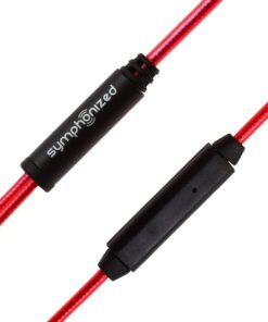 Symphonized NRG 2.0 Wood Earbuds Wired, in Ear Headphones with Microphone for Computer & Laptop, Noise Isolating Earphones for Cell Phone, Ear Buds with Booming Bass (Lava Red) 20 51WEGIL9dUL