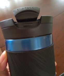 Contigo Byron Vacuum-Insulated Stainless Steel Travel Mug with Leak-Proof Lid, Reusable Coffee Cup or Water Bottle, BPA-Free, Keeps Drinks Hot or Cold for Hours, 20oz, Blue Corn 50 51WJC5VNi4L