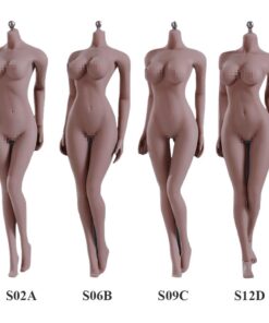 HiPlay 12 Inch Female Seamless Action Figures-Realistic Full Silicone Body Suntan Skin & Stainless Steel Skeleton-1/6 Scale Super Flexible Female Figure Dolls for Arts/Drawings/Photography (S12D) S12D 18 51WN2URxE0L