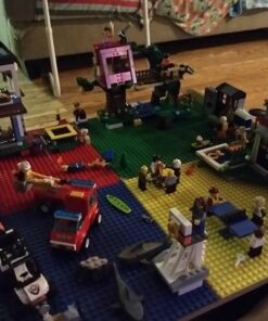 KidKraft 2-in-1 Reversible Top Activity Table with 200 Building Bricks and 30-Piece Wooden Train Set, Natural, Gift for Ages 3+ 47 51WRYLbZsL