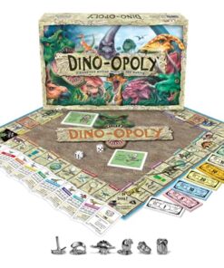 Alternative view of Late for the Sky Dino-Opoly Monopoly Board Game