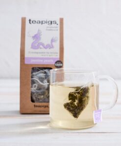 teapigs Jasmine Pearls Green Tea Bags, 50 Count, Rolled Pearls of Green Tea & Whole Jasmine Flowers, Biodegradable Tea Bag 50 Count (Pack of 1) 8 51WWCcMnUL