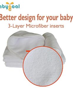 Alternative view of Babygoal Reusable Cloth Diaper Inserts Pack of 12, Absorbent & Breathable Liners, 3-Layer Microfiber Inserts for Cloth Diapers 12T 12pcs 3-layer Microfiber Inserts
