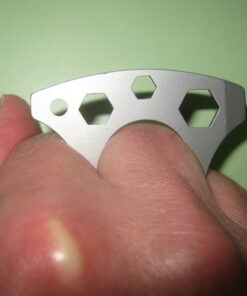 CRKT Eat'N Tool Outdoor Spork Multitool: Durable and Lightweight, for Camping, Hiking, Backpacking and Outdoors Activities, Silver, Carabiner 9100C 24 51WXK1Jf3nL