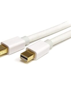 StarTech.com 3ft (1m) Mini DisplayPort Cable - 4K x 2K Ultra HD Video - Mini DisplayPort 1.2 Cable - Mini DP to Mini DP Cable for Monitor - mDP Cord - White (MDPMM1MW) 3 ft / 1m