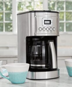 Cuisinart Coffee Maker, 14-Cup Glass Carafe, Fully Automatic for Brew Strength Control & 1-4 Cup Setting, Stainless Steel, DCC-3200P1 Standard Packaging 32 51Wa9RMTugL