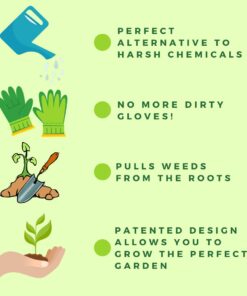 Lawn Jaws The Original Sharktooth Weed Puller Remover Weeding & Gardening Tool Weeder -Pull from The Root Easily! Ergonomic Handheld Weeding Tool for Spring Summer Cleaning, for All Age Gardeners 1 Pack 18 51WelOlqGrL