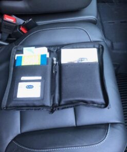 High Road Car Glove Box Organizer, Registration and Insurance Document Holder and Car Manual Holder with Flexible Secure Zippered Case and Note Pad Black 56 51WpqbXaowL