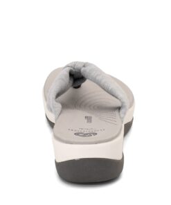 Clarks Women's Arla Glison Flip-Flop 9 Grey Heather Fabric 11 51WxB2NzikL