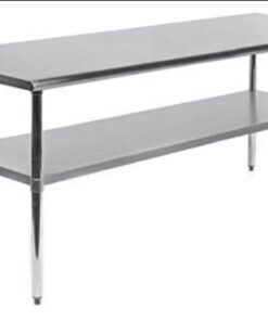 GRIDMANN Stainless Steel Work Table 60 x 30 Inches, NSF Commercial Kitchen Prep Table with Under Shelf for Restaurant and Home 60 in Long x 30 in Deep 25 51X5ye9FWPL