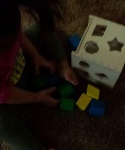 Melissa & Doug Shape Sorting Cube - Classic Wooden Toy With 12 Shapes - Kids Shape Sorter Toys For Toddlers Ages 2+ 51 51X9FzhVfRL 1