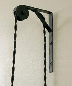 Alternative view of Newhouse Lighting Wall Mount Pulley for Pendant Lamps Black, 1"