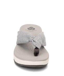 Clarks Women's Arla Glison Flip-Flop 9 Grey Heather Fabric 9 51XAQZB9HcL