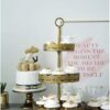 Gold cupcake stand Three tiered cake stand Antique Cookie Plate, Strong and Steady hand-made Iron stand appears rustic distressed & vintage Gold 45 51XCUyfZOdL
