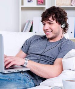 Panasonic Headphones, On-Ear Lightweight Earphones with XBS for Extra Bass and Clear, Natural Sound, 3.5mm Jack for Phones and Laptops, Work from Home - RP-HT21 (Black & Silver), 36 x 6.7 x 0.5 inches On Ear - No Mic 30 51XP5KP11EL