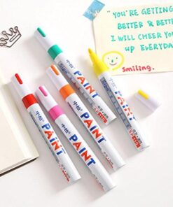 BEMLP Permanent Marker Pen Colorful Waterproof Metal Oilly Fill Paint For School DIY Tyre Tire Tread CD Metal Paint Markers Tire pen 12 Colors for Scuba gear 16 51XP6Q8iC0L