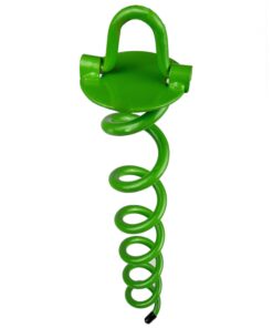 Ashman 16 Inch Spiral Ground Anchor Green Color - Ideal for Securing Animals, Tents, Canopies, Sheds, Car Ports, Swing Sets (Pack of 6) 1 6 Pack 20 51XPaGGIWEL