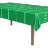 Beistle Plastic Game Day Football Tablecover for Rectangle Tables Sports Tableware Touchdown Tailgate Party, 54" x 108", Green/White 1 Pack 35 51XQZ8pkXPL