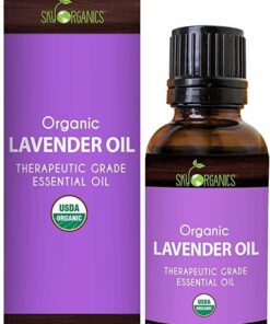 Sky Organics Organic Lavender Essential Oil, 100% Pure and Cold Pressed USDA Certified Organic for Aromatherapy & DIY, 1 Fl Oz. 1 Fl Oz (Pack of 1) 37 51XQewPLc5L