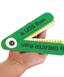 Really Good Stuff Magnetic Greater Than or Less Than Demonstration Manipulative - 1 Gator- Grades K-3, Ages 5-8 | Math Classroom & Homeschool Supplies, Counting for Kids 1 Teacher Gator 14 51XSjFwaQAL