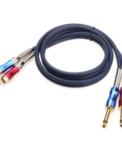 Disino Dual 1/4 inch TS to Dual RCA Stereo Audio Interconnect Cable Patch Cable Cords -3.3 ft 3.3 feet 13 51XTKlV5V3L