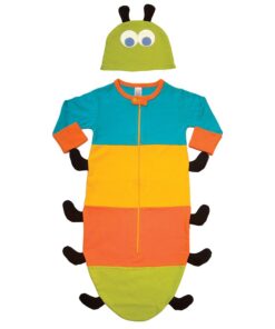 Sozo Unisex-Baby Newborn Caterpillar Bunting and Cap Set 0-6 Months Blue/Yellow/Orange/Green 5 51XbvxyFlCL