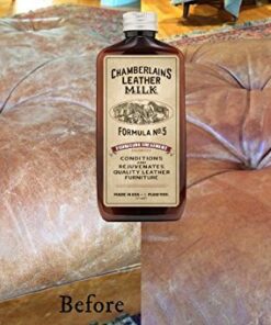 Chamberlain’s Leather Milk Furniture Treatment - All-Natural Leather Cleaner, Leather Conditioner for Couches and Living Room Furniture No 5, 6 Oz 39 51Xk13907QL