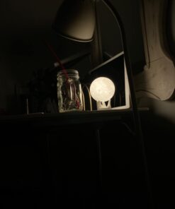 Mydethun Moon Lamp - Home Décor, Mood Lighting with Brightness Control, LED Night Light, Bedroom, Sleep Training Meditation,Birthday Gifts for Kids Women, Ceramic Hand Base, 3.5", White & Yellow 3.5 inch 37 51XmoMFOOdL 1