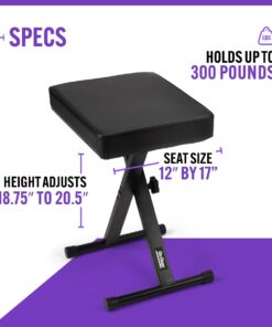OnStage KT7800 Padded Keyboard Bench 16 51XnY75YmWL