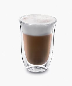 De'Longhi DeLonghi Double Walled Thermo Latte Glasses, Set of 2, 2 Count (Pack of 1), Clear, 330 milliliters Latte Glasses (set of 2) 26 51XvwpiASgL