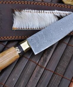 Alternative view of Perkin Knives - Custom Handmade Damascus Hunting Knife - Beautiful Kitchen & Camping Knife