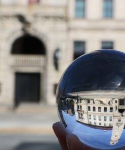 Amlong Crystal Meditation K9 Crystal Ball 3.25 inch (80mm) Diameter for Photography, Lensball, Decorative Ball with Free Crystal Stand and Gift Box, Clear 34 51Y3vSSTOqL