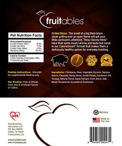 Alternative view of Fruitables Skinny Mini Dog Treats – Healthy Treats for Dogs – Low Calorie Training Treats – Free of Wheat, Corn and Soy – Grilled Bison – 5 Ounces 5 Ounce (Pack of 1)