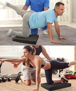 Yes4All Extra Large Foam Balance Pad, Non-Slip Foam Mat for Yoga & Balance Strength Training, Knee Pad for Physical Therapy A'.Black - L - 15,5" x 13" x 2" 20 51Y61D36THL