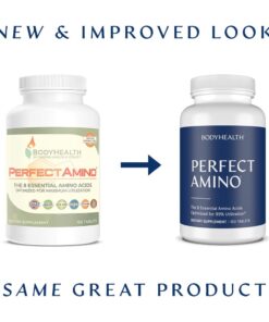 BodyHealth PerfectAmino Tablets (1PK), All 8 Essential Amino Acids with BCAAs + Lysine, Phenylalanine, Threonine, Methionine, Tryptophan, Supplement for Muscle Mass Production, Recovery & Strength 1 9 51YCBPrl5SL