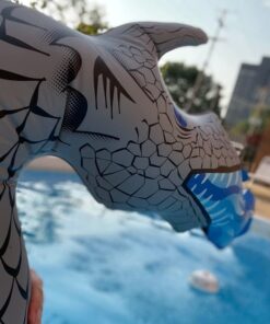 GoFloats Dragon Party Tube Inflatable Rafts - Choose From Fire Dragon and Ice Dragon, Pool Floats for Adults and Kids Ice Dragon Party Tube 30 51YPCuQevL