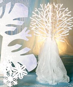 Anderson's White Flame Retardant Gossamer Fabric Roll, 19 Inches x 50 Yards, Sheer Fabric for Wedding Decorations, Baby Shower, Gender Reveal, Prom, Homecoming, Event Photo Backdrops, Drapes 19" x 50 yds 10 51YPc3H3UFL