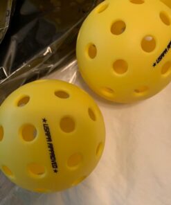 Pro Aviana Pickleball Paddle Set of 2 Durable Graphite Surface USAPA Approved Honeycomb Core Paddles with 4 Outdoor Balls 28 51YScVDUzKL