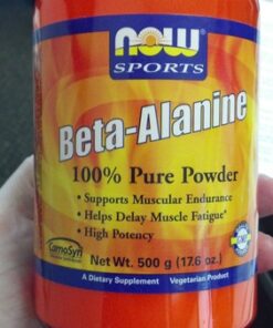 NOW Sports Nutrition, Beta-Alanine Pure Powder 2,000 mg, Muscular Endurance*, 500 Grams 22 51YUHXE DuL