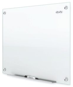 Quartet Magnetic Glass Dry Erase White Board, 3' x 2' Whiteboard, Infinity Frameless Mounting, White Surface (G3624W) 3' x 2' 23 51Ygn2h5MNL