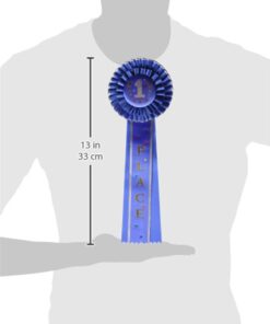 Beistle 1st Place Deluxe Rosette, (1 Count), 4.5 Inches by 13.5 Inches 16 51YiZJMRbL