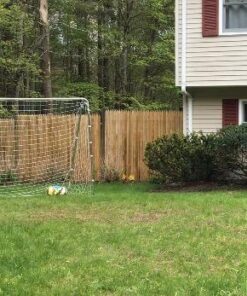 Franklin Sports Competition Soccer Goals - Backyard Portable Steel Soccer Goals - Adult + Youth Soccer Goal with Net + Ground Stakes Included - Multiple Sizes + Colors Non-Folding 12' x 6' Silver 33 51YouG0iWXL