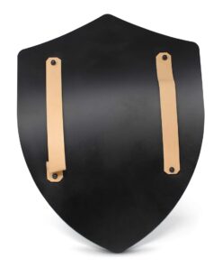 Alternative view of Four Point Medieval Shield Blank - 16 Gauge Steel Battle Ready - Natural - One Size