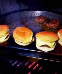 Little Griddle KQ-17-R Stainless Steel Outdoor BBQ Griddle, 17 x 14, For Charcoal Kettle and Kamado Grills, Fun to Use, Easy to Clean 48 51YzOe9EqtL