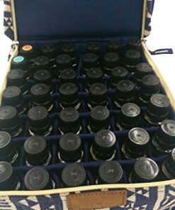 Essential Oil Carrying Case, Holds up to 42 Bottles (15ml) - Blue Ocean by AlwaysNature 3 51Z5E49p1fL