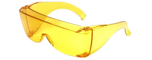 Calabria 3000 Large Square FitOver Safety Glasses with 100% UV Protection Yellow