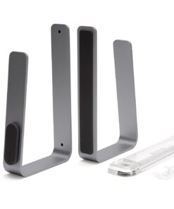 Griffin Elevator Laptop Stand - Ergonomic Computer Riser & Laptop Mount Made of Sturdy Brushed Aluminum - Supports Posture & Elevates Workspace with a Minimal Design, Space Grey Clear (2.5 Oz) Matte Space Grey/Clear Single 13 51ZKCah8QIL