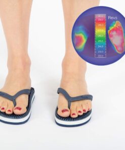 Revs - Lights - Men's and Women's Reflexology Massage Flip Flops 5 Women/4 Men Navy Blue 10 51ZL7UgM3NL 1