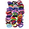 Lolitarcrafts 90pcs 8mm Mix Colors Womens Girls Elastic Hair Ties Bands Rope Ponytail Holders Headband Scrunchie Hair Accessories