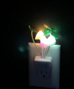 Rienar Sensor Led Night Light, Color Changing Plug-in LED Mushroom Dream Bed Lamp 40 51ZUBdOyisL